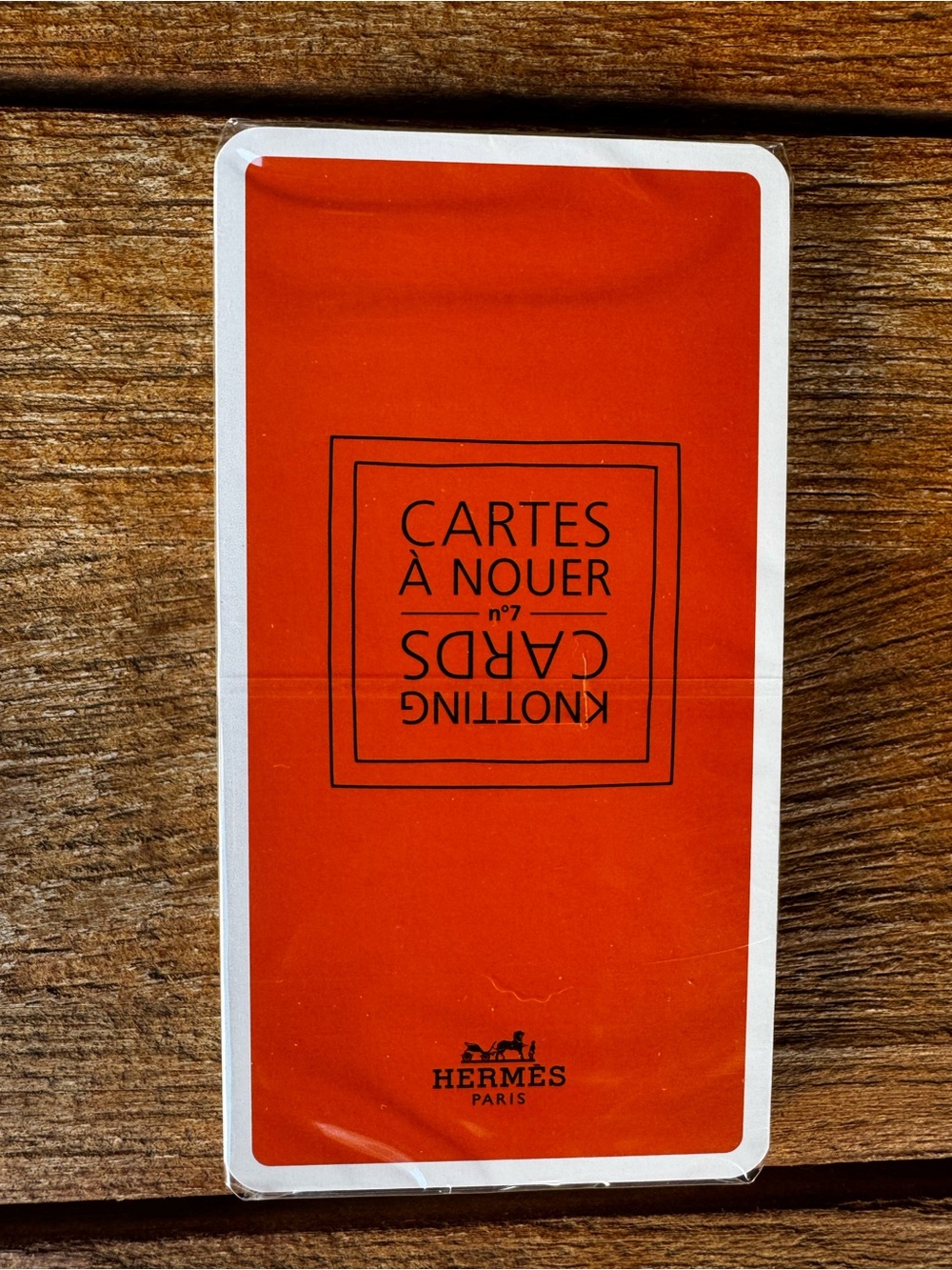 Hermès Cartes à Nouer No. 7 Knotting Cards with Original Box